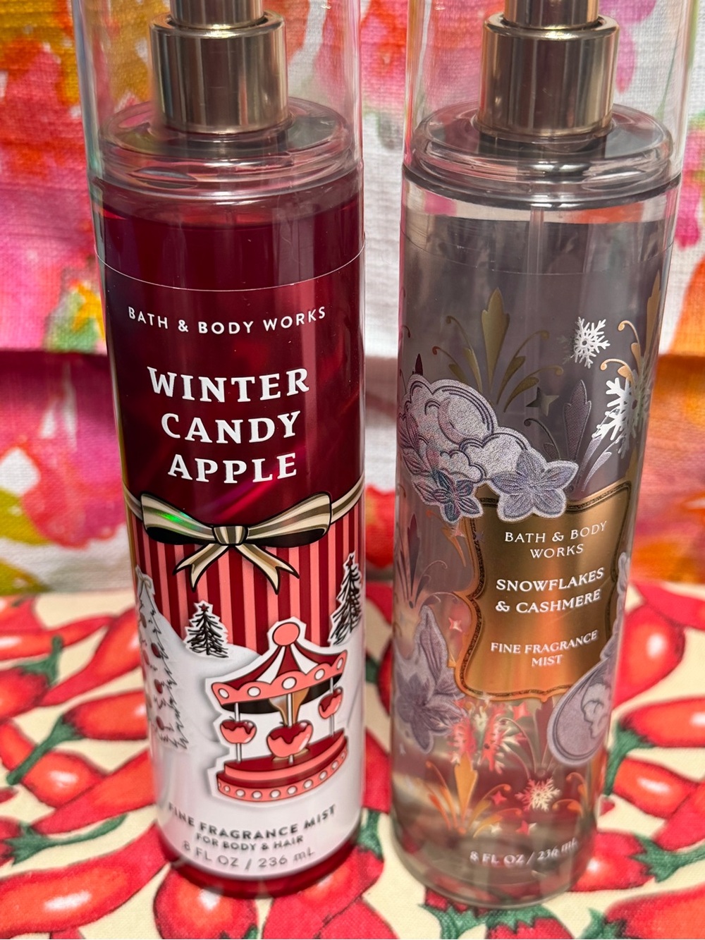 Bath & Body Works Winter Candy Apple & Snowflakes Cashmere Body Care NWT